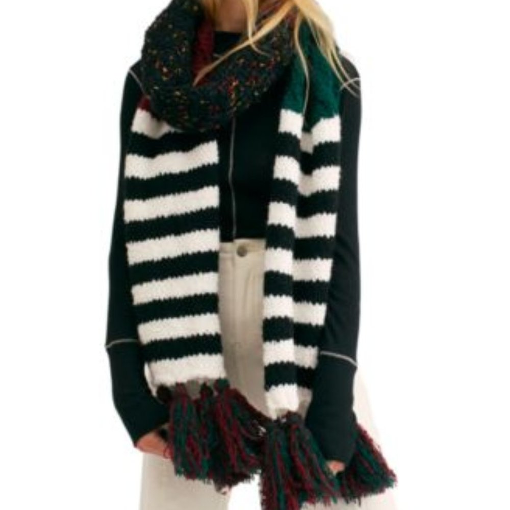 COPY - Free People Women's Nova Stripe Tassel Scarf